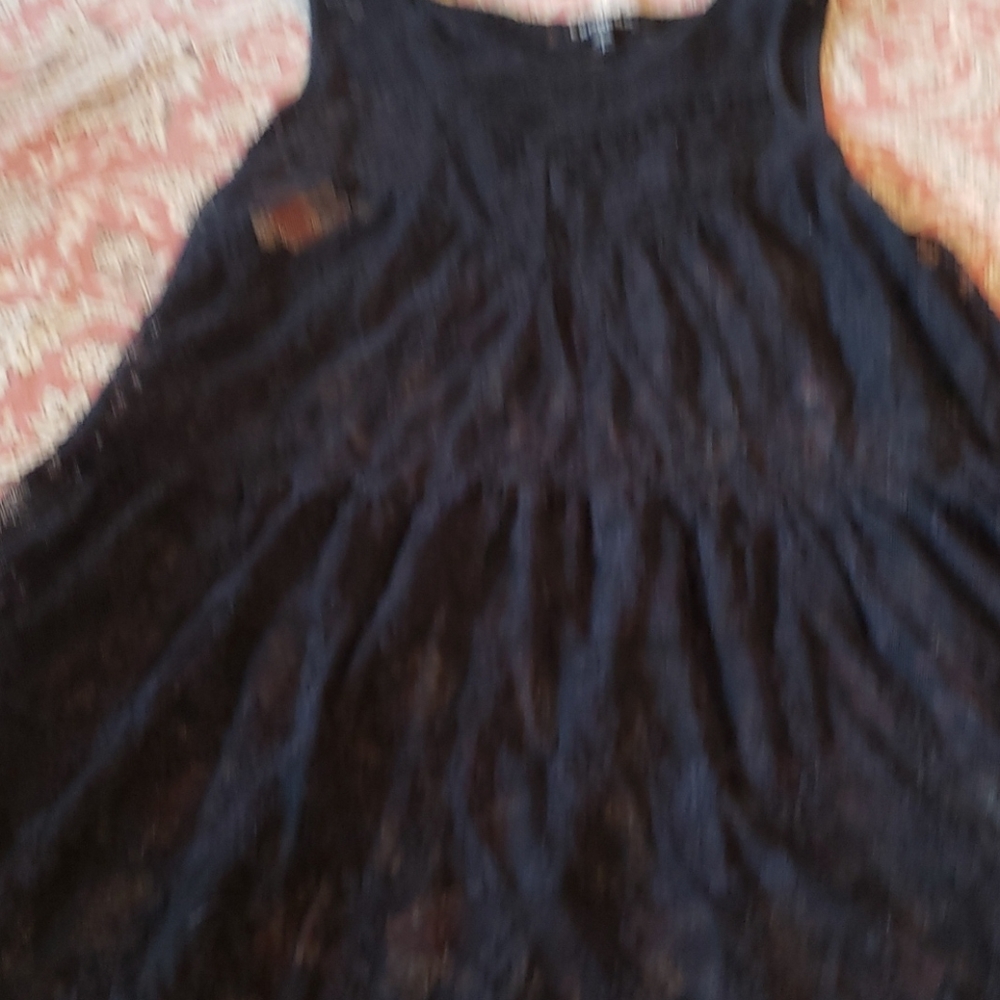Womens Express black lace tank